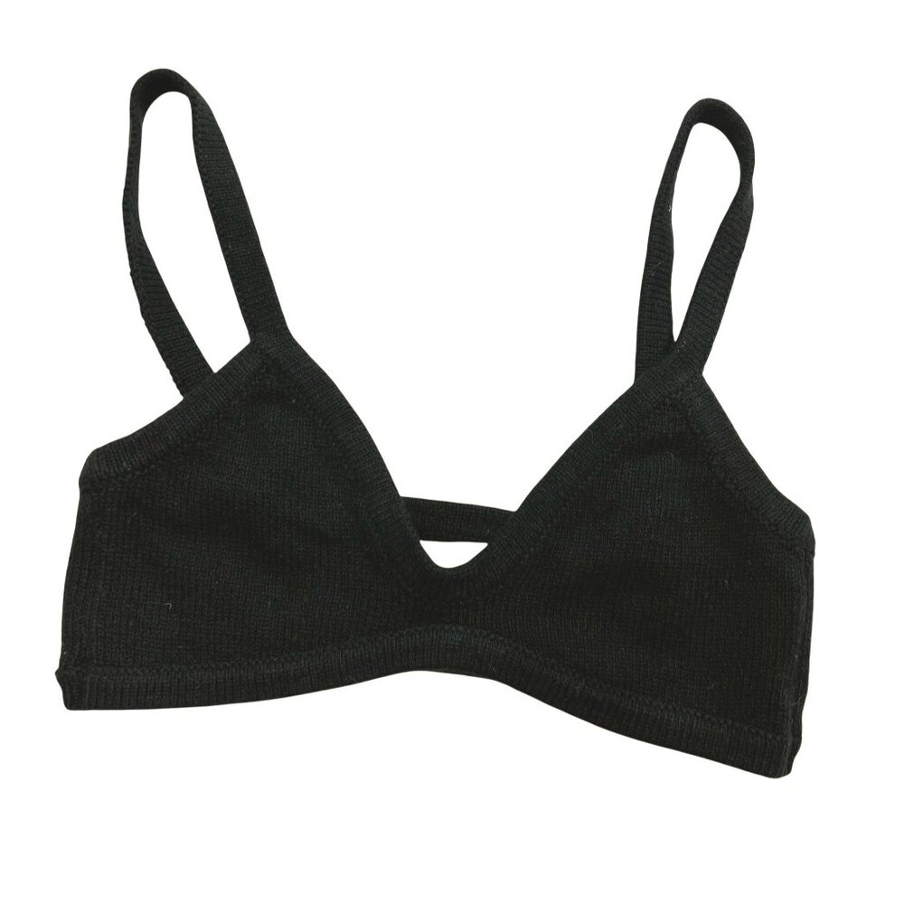 One Mile Drew Knit Bralette in Black